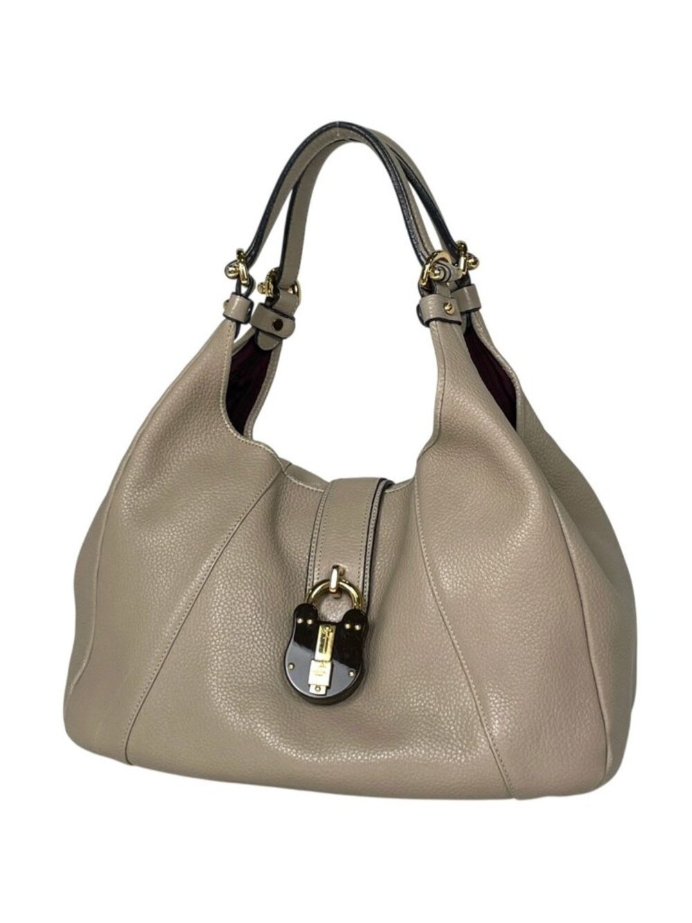 Loewe Shoulder Bag Karie Hobo Leather Beige
